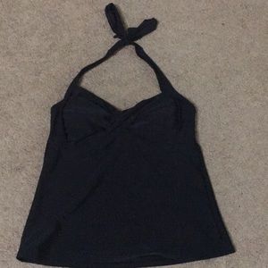 Black tankini top